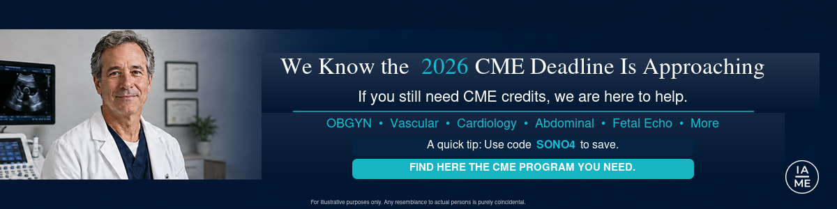 CME Credits, CME Courses, CME for Physicians and Sonographers