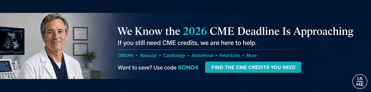 CME Credits, CME Courses, CME for Physicians and Sonographers